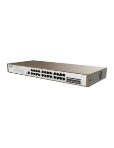 Switch 24 porturi Gigabit, 4 porturi SFP Gigabit, 1 port RJ45 consola, Management, 1U - IP-COM PRO-S24