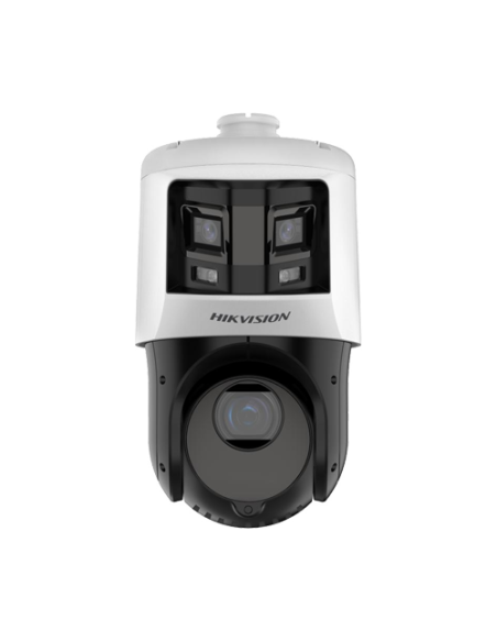 Deep Learning, DarkFighter, ColorVu - Camera IP, 6+4MP, 25X, IR 100m, WL 30m, Alarma - HIKVISION DS-2SE4C425MWG-E26F0