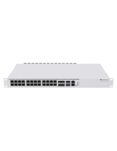 Management Switch 20 RJ45 2.5 Gigabit, 2 x QSFP+, 4 x Combo (2.5 Gigabit sau SFP+) - Mikrotik CRS326-4C+20G+2Q+RM
