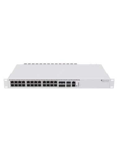 Management Switch 20 RJ45 2.5 Gigabit, 2 x QSFP+, 4 x Combo (2.5 Gigabit sau SFP+) - Mikrotik CRS326-4C+20G+2Q+RM