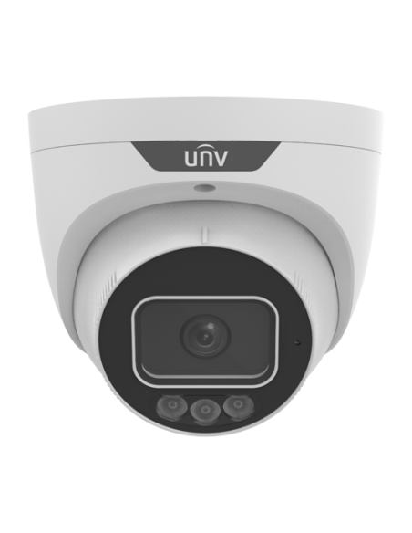 ColorHunter - Camera IP, 8MP, lentila 2.8mm, IR 30m, WL 30m,  Audio, Alarma, PoE - UNV IPC3638SS-ADF28KMC-I1