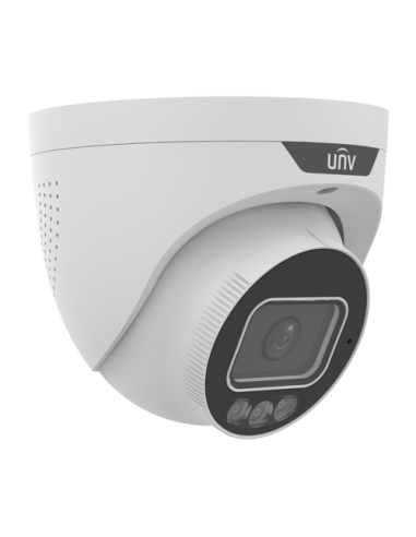 ColorHunter - Camera IP, 8MP, lentila 2.8mm, IR 30m, WL 30m,  Audio, Alarma, PoE - UNV IPC3638SS-ADF28KMC-I1