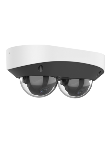 Dual Chanal - Camera IP, 2 x 4MP, lentila 2.8mm, IR 30m, Mic., Alarma, PoE, IK10 - UNV IPC3224SS-ADF28K-I1