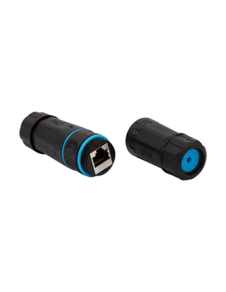 Cupla RJ45 prelungire cablu exterior UTP/FTP CAT6, IP68 RJ45-CON-CAT6-IP68