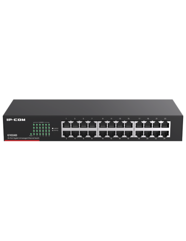 Switch 24 porturi Gigabit, Unmanaged, 1U - IP-COM G1024D