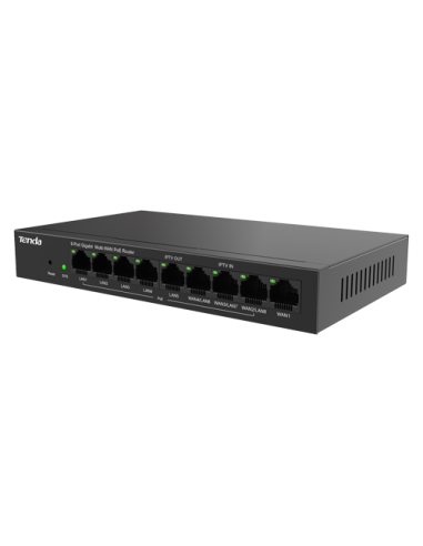 Router 8 porturi PoE+, 1 port WAN, Gigabit, Web Management - TENDA TND-G0-8G-POE