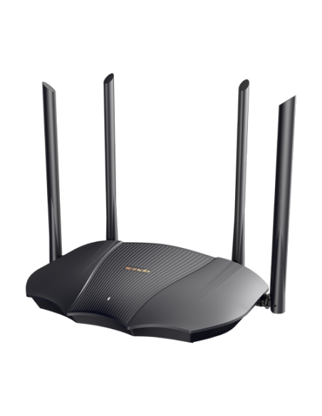 Router Wi-Fi 6, DualBand 2.4Ghz/5GHz, 574+2402Mbps, 4x6dBi, 3 porturi Gigabit - TENDA TND-TX12