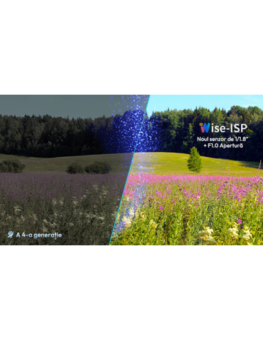 Camera IP 4MP, Wise-ISP, ColorHunter, lentila 2.8mm, WL 30m, Mic, color 24/7 - UNV IPC3624LE-ADF28K-WP