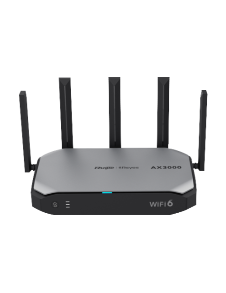 Router Wi-Fi 6, AX3000 Dual Band, 5 x RJ45 1G, Multi-WAN, Cloud Management - Ruijie Reyee RG-EG105GW-X