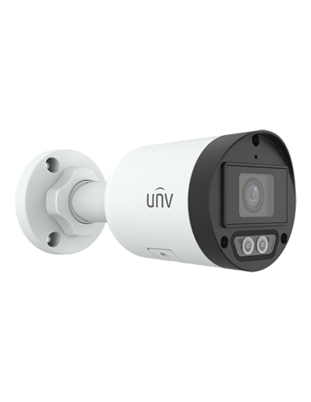 Camera IP ColorHunter Dual-Light, 4MP, lentila 2.8mm, IR 30m, WL 30m, Microfon, SDcard - UNV IPC2124LB-AF28K-DL