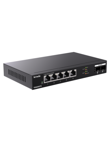 Switch 5 x RJ45 2.5G, 2 x SFP+ 10G - TENDA TND-TEM2007X