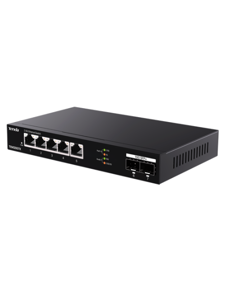 Switch 5 x RJ45 2.5G, 2 x SFP+ 10G - TENDA TND-TEM2007X