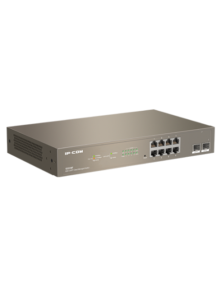 Switch 8 x RJ45 Gigabit, 2 x SFP Gigabit Uplink, Cloud Management - IP-COM G3310F