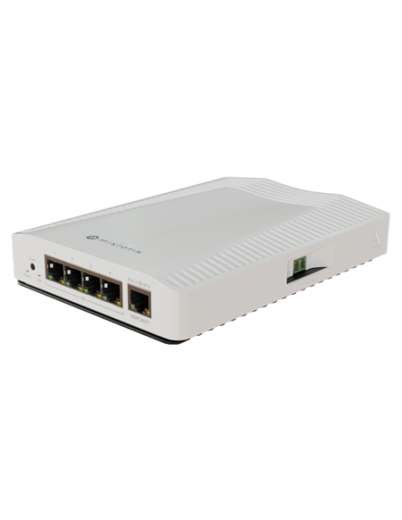 Router 4 porturi 10G, 1 port 1G, sina DIN - MikroTik CRS304-4XG-IN