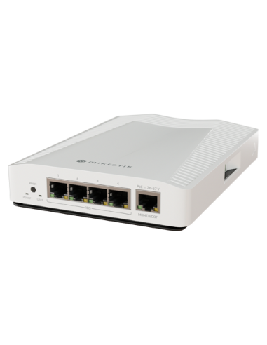 Router 4 porturi 10G, 1 port 1G, sina DIN - MikroTik CRS304-4XG-IN
