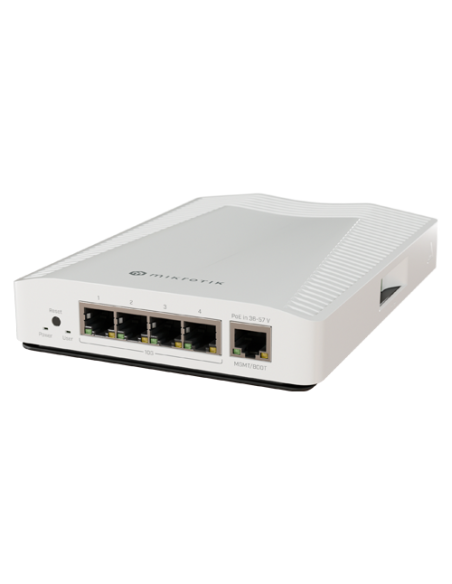 Router 4 porturi 10G, 1 port 1G, sina DIN - MikroTik CRS304-4XG-IN