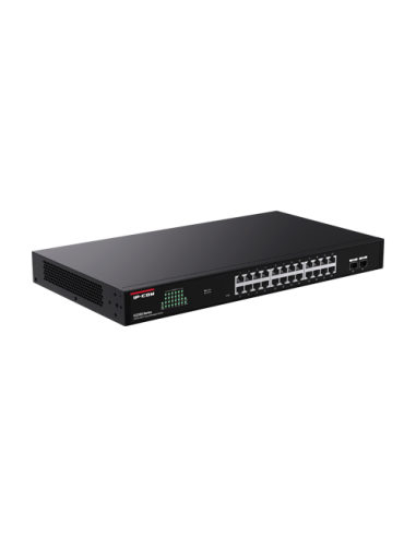 Switch 24 porturi RJ45 Gigabit, 2 porturi SFP Gigabit, Cloud Management - IP-COM G2226F