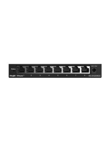 Switch L2, 8 x RJ45 1G, Cloud Management - Ruijie Reyee RG-ES208GC