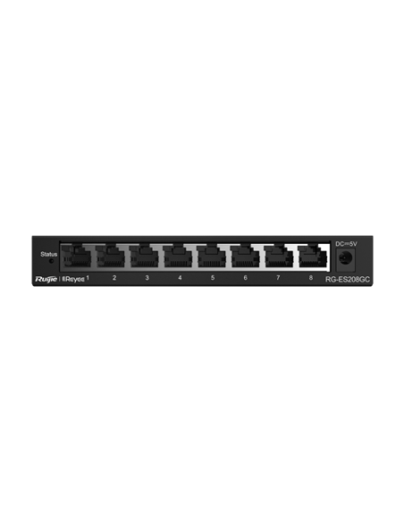 Switch L2, 8 x RJ45 1G, Cloud Management - Ruijie Reyee RG-ES208GC