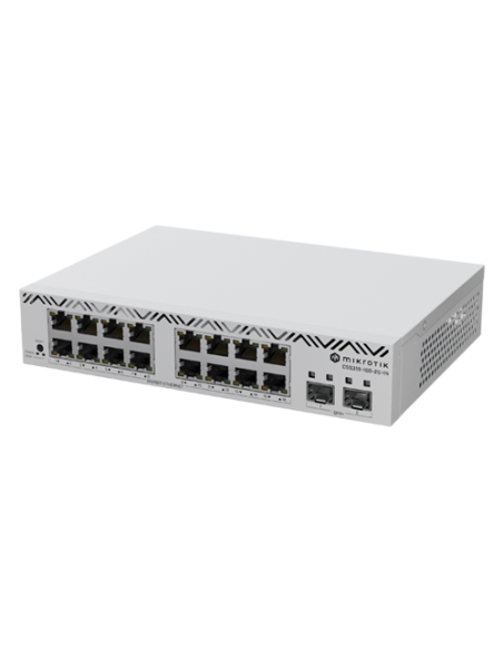 Cloud Smart Switch, 16 x Gigabit, 2 x SFP+ 10Gbps, 1U - Mikrotik CSS318-16G-2S+IN
