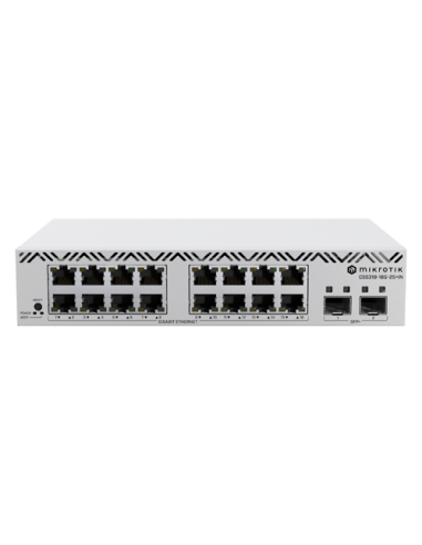 Cloud Smart Switch, 16 x Gigabit, 2 x SFP+ 10Gbps, 1U - Mikrotik CSS318-16G-2S+IN