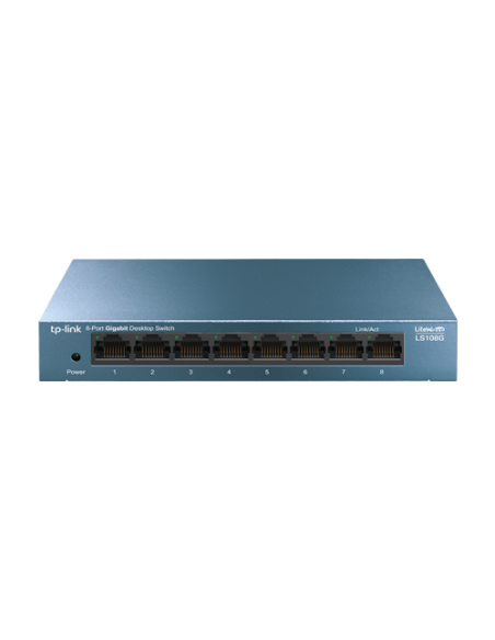 Switch LiteWave LS108G, 8 x RJ45 Gigabit, Unmanaged - TP-Link LS108G