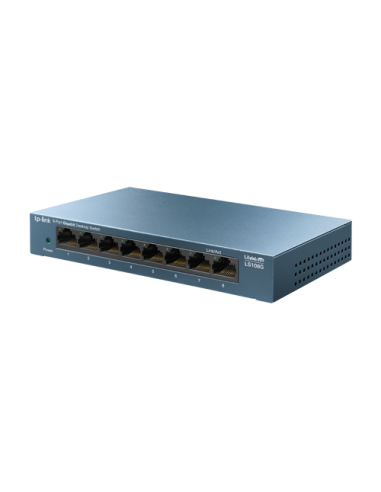 Switch LiteWave LS108G, 8 x RJ45 Gigabit, Unmanaged - TP-Link LS108G