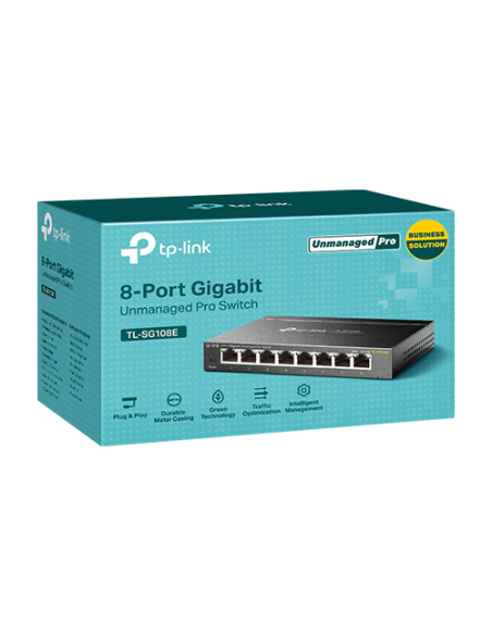 Switch L2, 8 x RJ45 1G, Easy Smart Management - TP-Link TL-SG108E