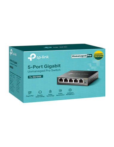 Switch L2, 5 x RJ45 1G, Easy Smart Management - TP-Link TL-SG105E