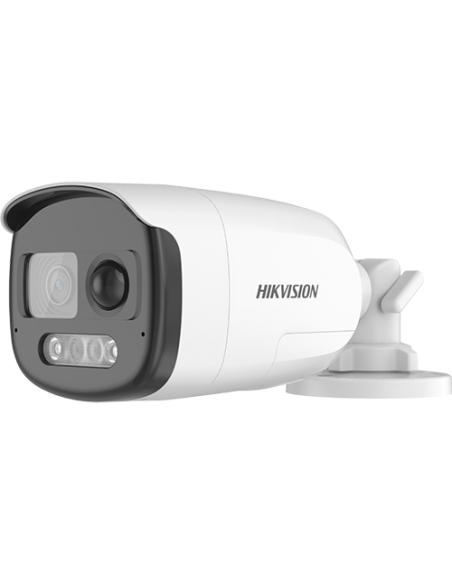 Camera AnalogHD ColorVu 2MP cu PIR si alarma incorporata, lentila 2.8mm, lumina alba 40 m, Audio - HIKVISION DS-2CE12DF3T-PIRXOS