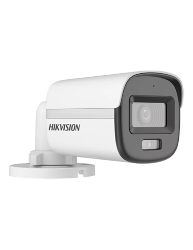 ColorVu, Dual Light - Camera analog 2MP, lentila 2.8mm, IR 20m, WL 20m, TVI/AHD/CVI/CVBS, Mic., IP67 - HIKVISION DS-2CE10DF0T