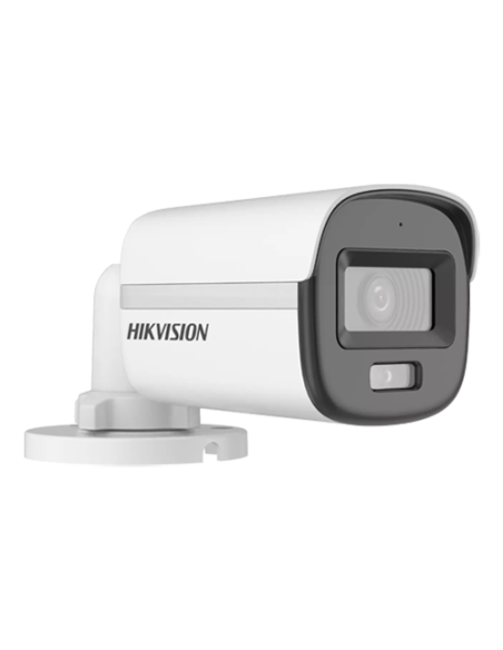 ColorVu, Dual Light - Camera analog 2MP, lentila 2.8mm, IR 20m, WL 20m, TVI/AHD/CVI/CVBS, Mic., IP67 - HIKVISION DS-2CE10DF0T