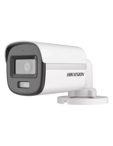 ColorVu, Dual Light - Camera analog 2MP, lentila 2.8mm, IR 20m, WL 20m, TVI/AHD/CVI/CVBS, Mic., IP67 - HIKVISION DS-2CE10DF0T