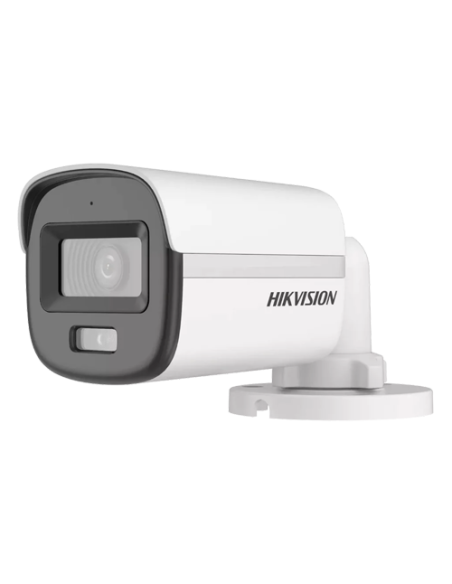 ColorVu, Dual Light - Camera analog 2MP, lentila 2.8mm, IR 20m, WL 20m, TVI/AHD/CVI/CVBS, Mic., IP67 - HIKVISION DS-2CE10DF0T
