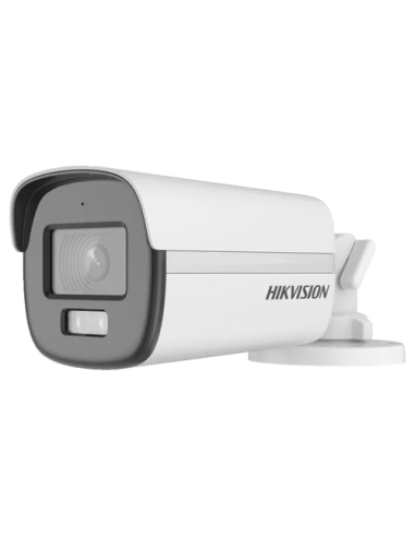 ColorVu, Dual Light - Camera analog 2MP, lentila 2.8mm, IR 40m, WL 40m, TVI/AHD/CVI/CVBS, Mic., IP67 - HIKVISION DS-2CE12DF0T