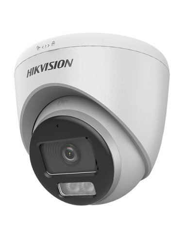 ColorVu, Dual Light - Camera analog 2MP, lentila 2.8mm, IR 40m, WL 40m, TVI/AHD/CVI/CVBS, Mic., IP67 - HIKVISION DS-2CE72DF0T