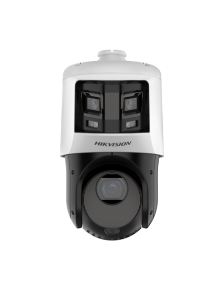TandemVu, DarkFighter, ColorVu - Camera IP, 6MP, lentila 2.8mm si 4.8~120mm, 25X, WL 30m, IR 100m, Alarma, PoE+ - HIKVISION DS