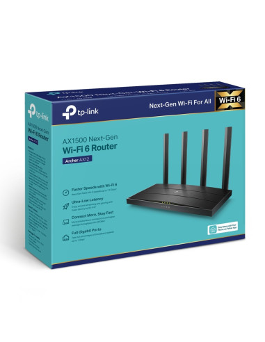 Router Wireless TP-Link Archer AX12, AX1500, Dual-Band, Wi-Fi 6 ArcherAX12