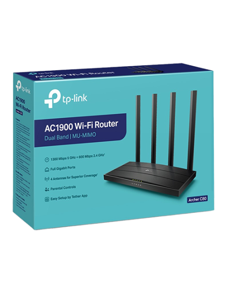 Router Wireless TP-Link Archer C80 Beamforming OneMesh AC1900 ArcherC80