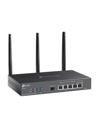 Router VPN, Wi-Fi 6, AX3000, 1 x SFP Gigabit, 5 x RJ45 Gigabit, 1 x USB - TP-Link Omada ER706W