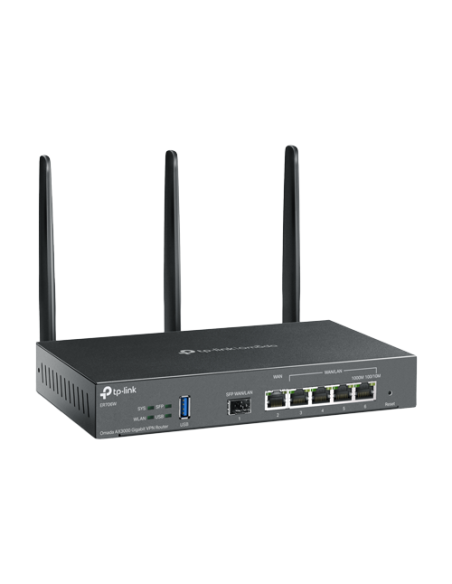 Router VPN, Wi-Fi 6, AX3000, 1 x SFP Gigabit, 5 x RJ45 Gigabit, 1 x USB - TP-Link Omada ER706W
