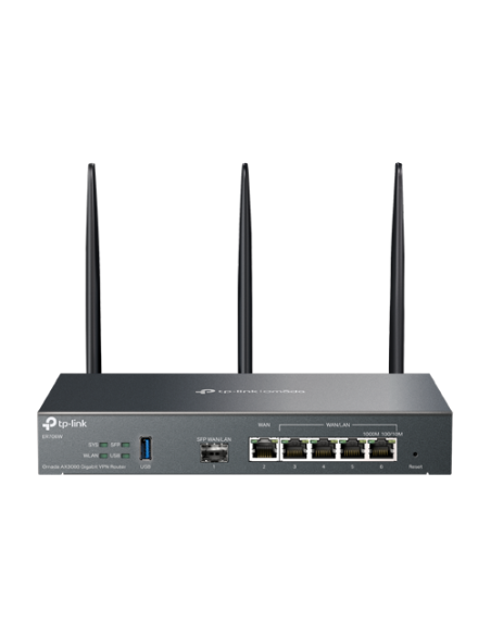 Router VPN, Wi-Fi 6, AX3000, 1 x SFP Gigabit, 5 x RJ45 Gigabit, 1 x USB - TP-Link Omada ER706W