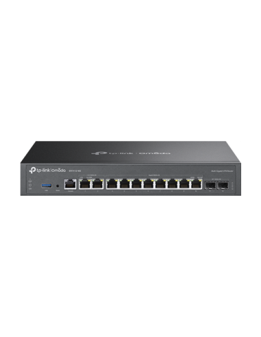 Router VPN, 2 x RJ45 2.5G, 2 x SFP Gigabit, 8 x RJ45 Gigabit, 1 x USB, 1U - TP-Link Omada ER7412-M2