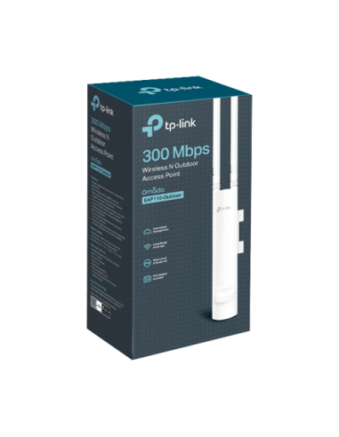 Access Point exterior, Wi-Fi 4, 300 Mbps, 3 dBi, 1 x RJ45 10/100 Mbps, PoE pasiv - TP-Link Omada EAP110-Outdoor
