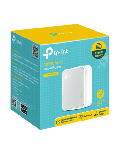 Router portabil, TP-Link, TL-WR902AC, 2.4 GHz, 5 GHz, 802.11b/g/n/ac AC750 TL-WR902AC