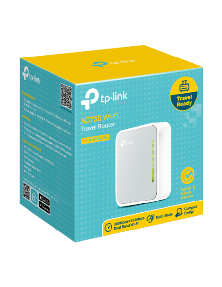 Router portabil, TP-Link, TL-WR902AC, 2.4 GHz, 5 GHz, 802.11b/g/n/ac AC750 TL-WR902AC