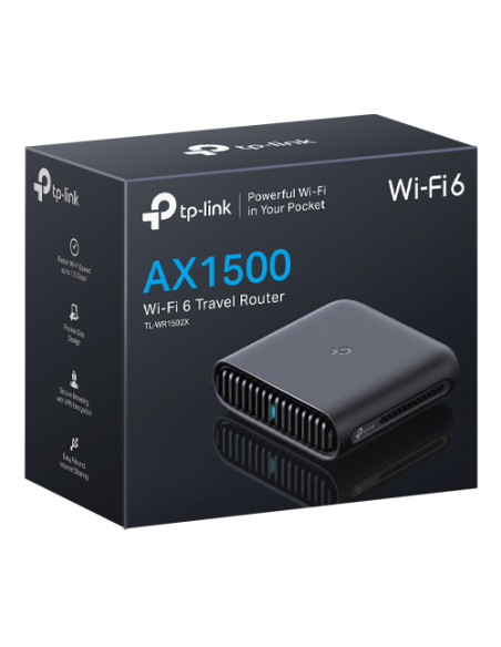 Router portabil Wireless TP-Link TL-WR1502X AX1500 Wi-fi 6 dual-band Gigabit TL-WR1502X