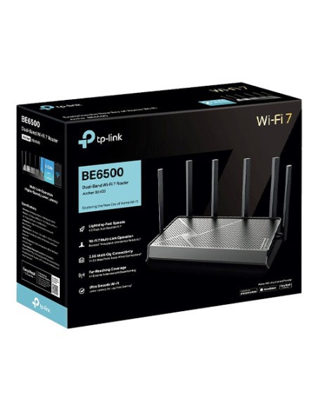 Router Wi-Fi 7 TP-Link Archer BE400 Dual-Band BE6500 ArcherBE400