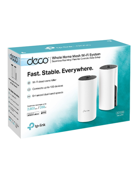 Sistem Mesh Wireless TP-LINK Deco M4(pachet de 2) AC1200 Gigabit DecoM4(2-pack)