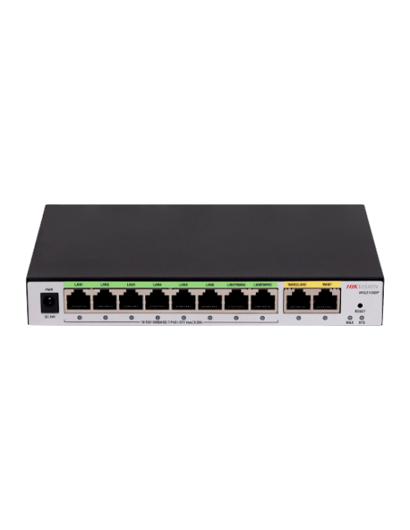 Router All in One, 2 x RJ45 Gigabit, 8 x RJ45 PoE Gigabit, Behavior Management - HIKVISION DS-3WG210GP-SI